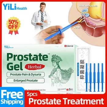 Prostate Treatment Medicine Gel Natural Herbal Chronic Prostatic Hyperplasia Frequent Urination Prostatitis Cure 5pcs/box