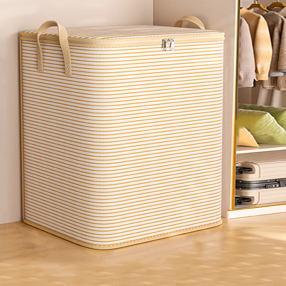 Foldable Wardrobe Clothing Moving Luggage Bag with Zipper Large Capacity Bedroom Dormitory Mobile Box Cabinet Wardrobe Organizer 2