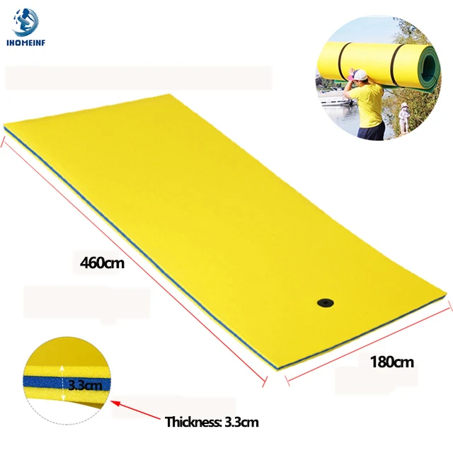 Tappetino Acqua Galleggiante TAUS 9x6 Piedi – 3 Strati XPE Schiuma Per Piscina, Laghi, Pieghevole
