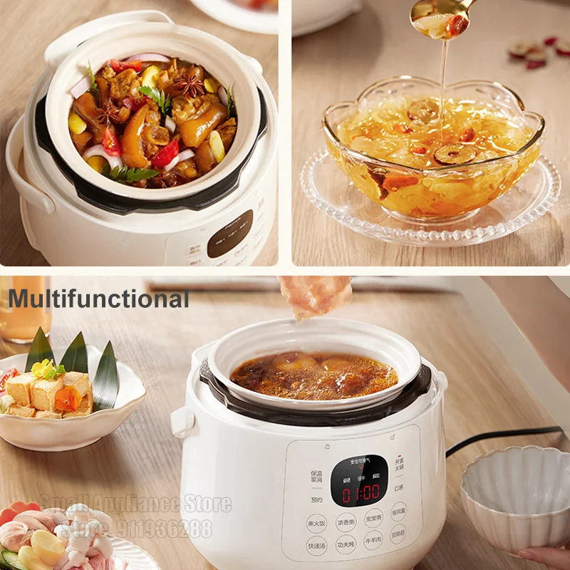Electric Pressure Cooker Multi-function Rice Cooker Non-Stick Liner Smart Kitchen Appliances 2.3L For SUPOR Family Dormitories