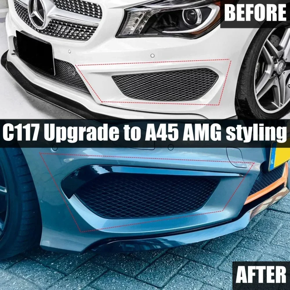 メルセデスベンツ CLAクラス W117 2013-2016 高品質 ダイヤモンド フロント グリル バンパー グリル メルセデスベンツ CLA クラス C117 2013-2015 標準モデル用