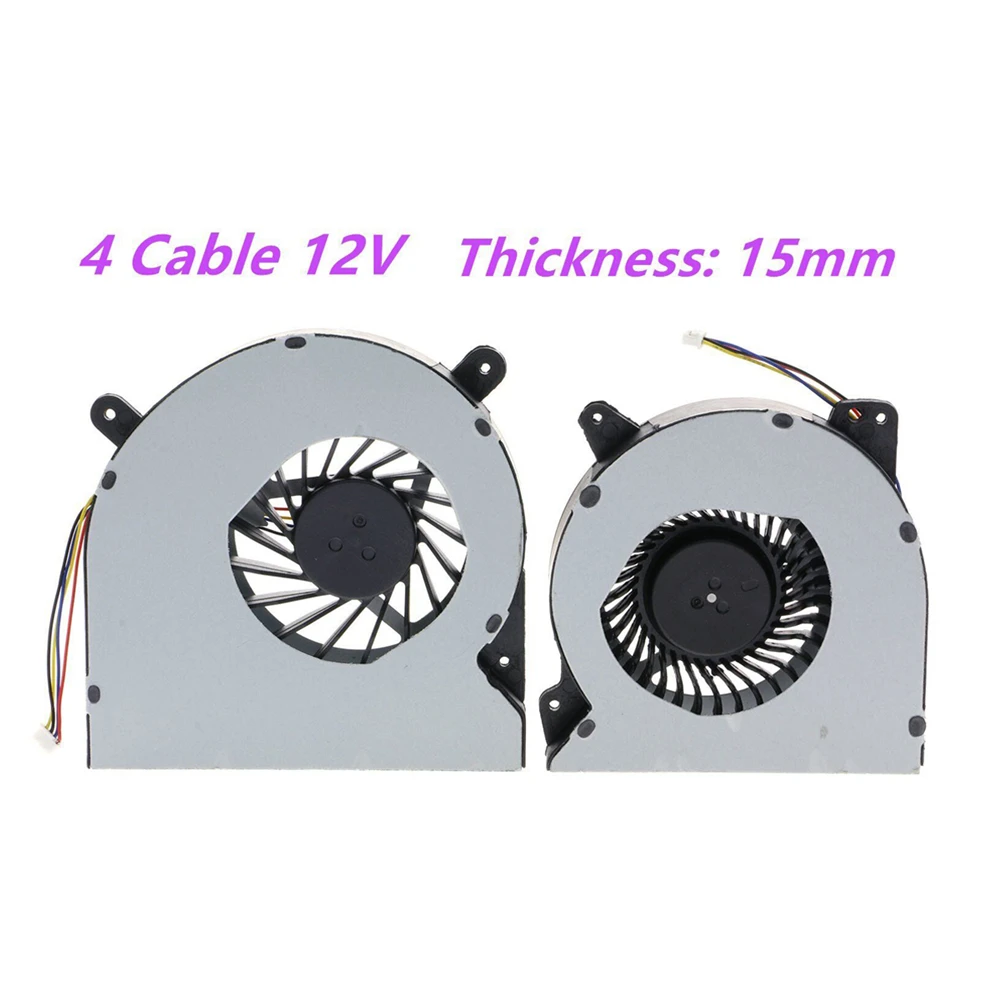 

NEW 4-Pin 12V CPU and GPU Cooling Fan For Asus ROG G750J G750JS G750JW G750JX 15mm