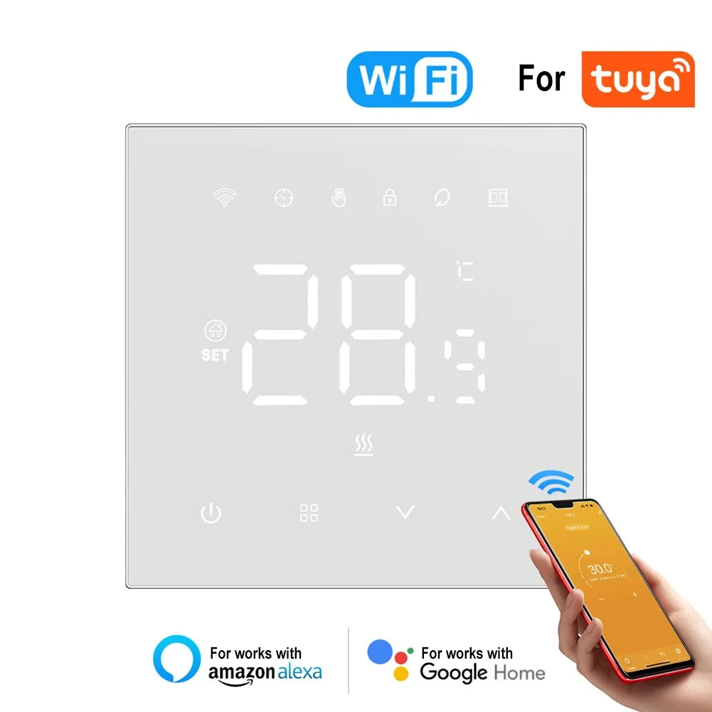 

Термостат для подогрева пола Tuya с Wi-Fi, 220 В