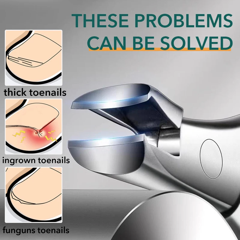 Feet Toenail Clippers Professional Thick Ingrown Toe Nail Clippers Seniors Pedicure Toenail Cutters 1Pcs