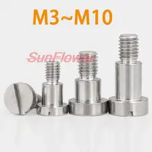 

M3 M4 M5 M6 M8 M10 304 Stainless Steel Flat Slotted Plug Shoulder Contour Sholudered Equal Height Screw Limit Bolt