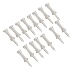 Premium Pack of 50 Durable Orange Castle Golf Tees - Professional Quality Golf Accessories (51MM White)