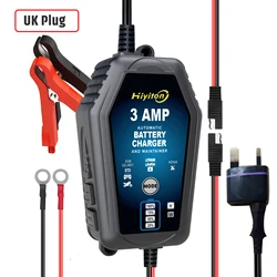 Advanced Smart Battery Charger with Automatic Switching for Lithium and Lead-Acid Batteries (UK PLUG)