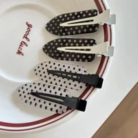 Black White Polka Dot Acrylic Hair Clips Minimalist Secure Hold Suitable for Daily Wear Party Outfits Hairpin Accessories - Image 4