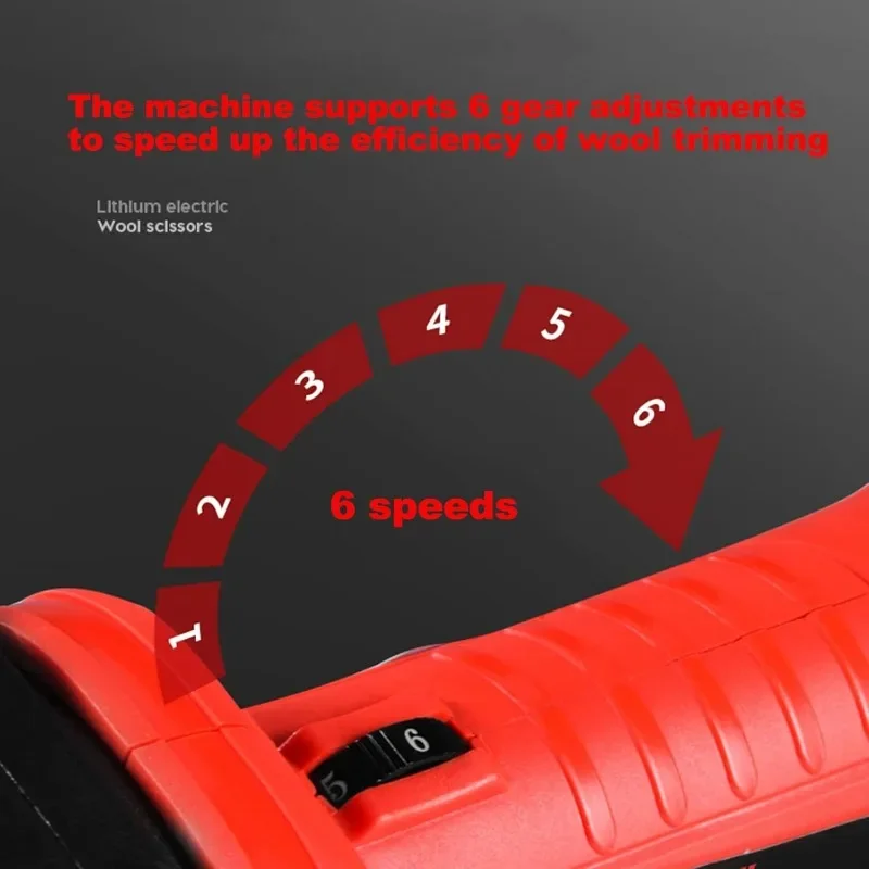 home. Cordless Electric Shears,Professional Sheep Shearing Clippers with 2 PCS Rechargeable Lithium Battery, 6 Speeds Heavy 3