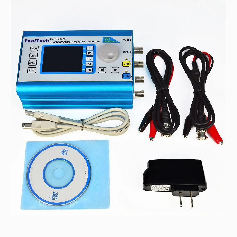 FY2300 DDS Function Signal Generator Compatible with Spooky2 Arbitrary Waveform Dual Channel Sine Wave Frequency 12MHz 20MHz signal generator