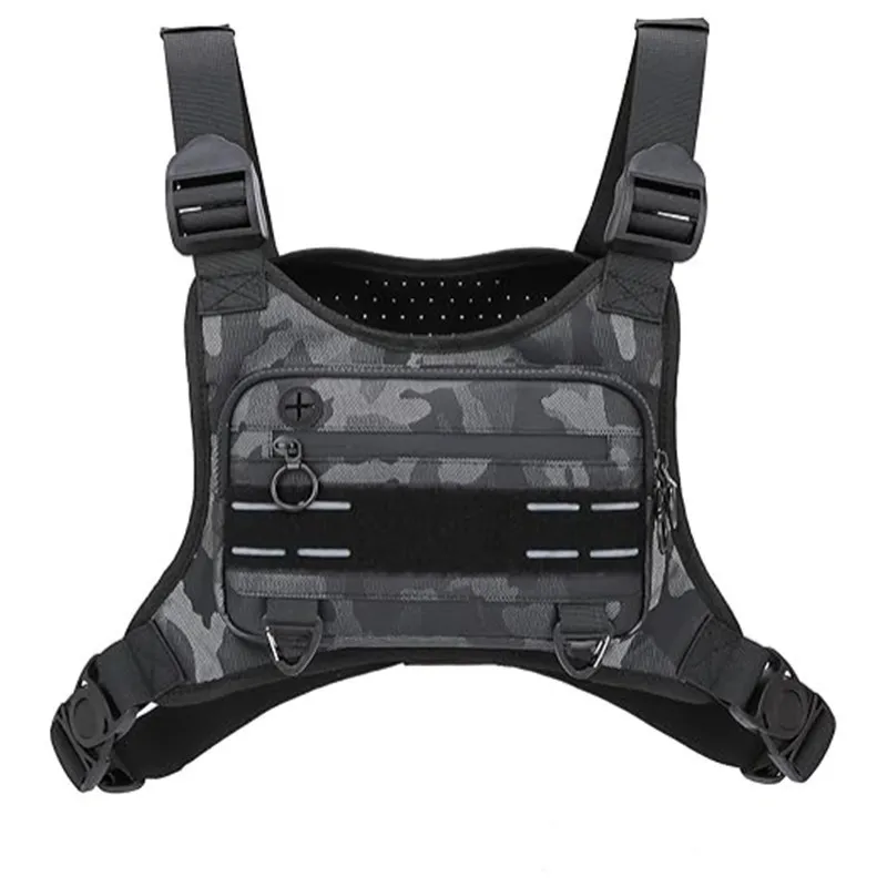 Sports Chest Bag Lightweight Waterproof Tactical Molle Hiking Camping Vest Bag Outdoor Hiking Travel Multifunctional Storage Bag image 17