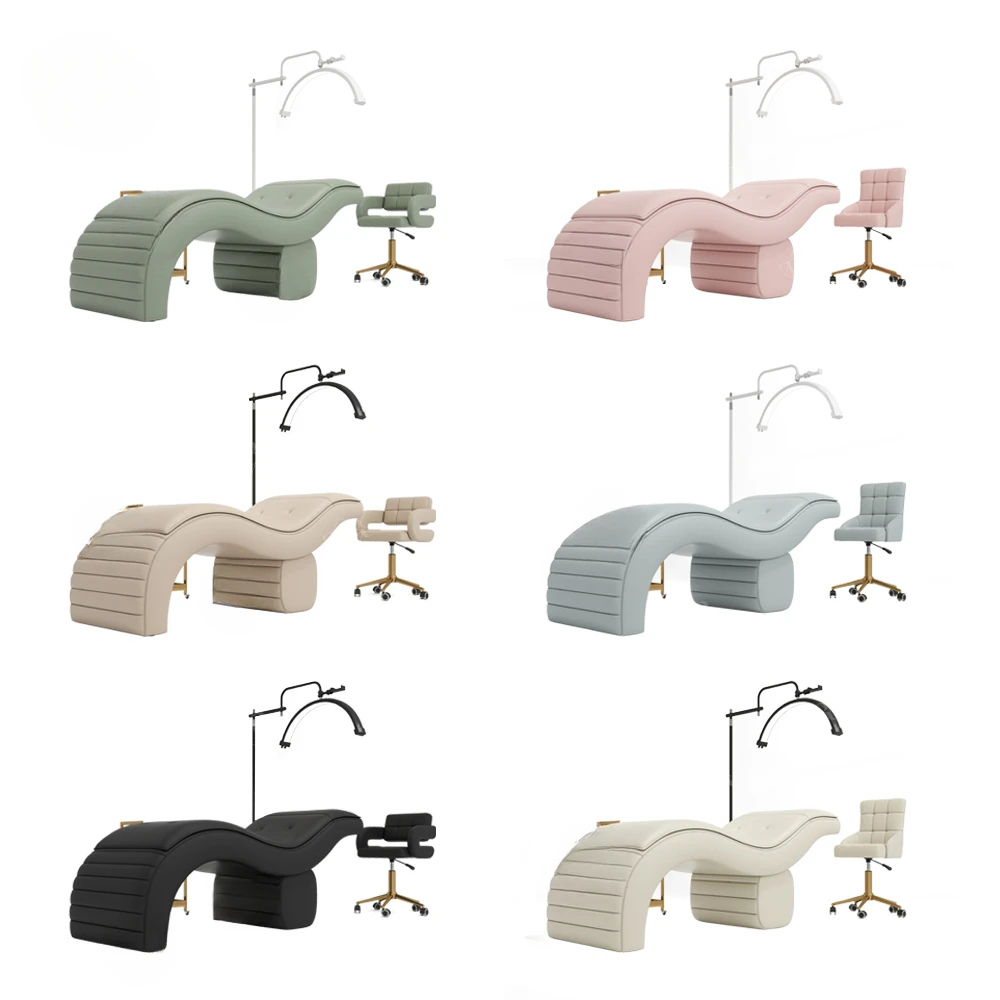 Turri Unique Luxury Pink Lashes Eyebrow Bed Table Aesthetic Eyelashes Salon Bed Furniture Set Cama Lash For Lashista 3