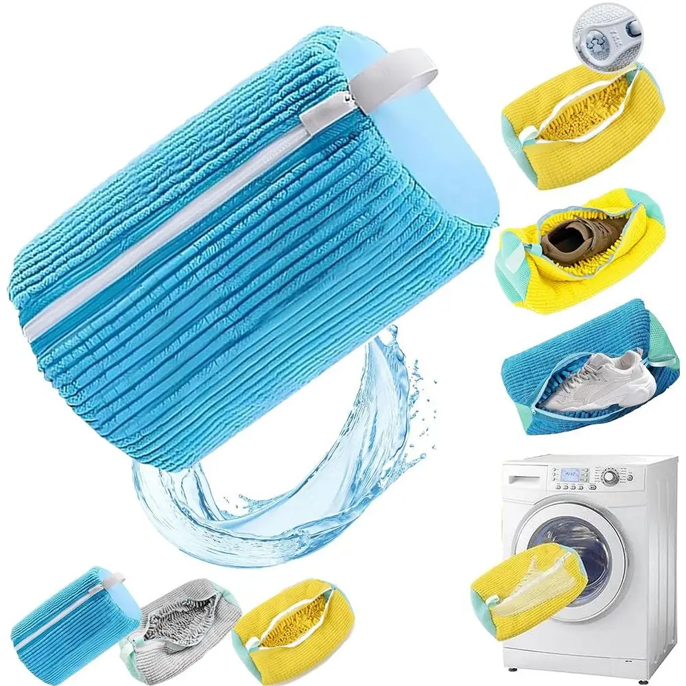 

Zipper Shoe Laundry Bag Polyester Cotton Shoe Storage Deluvo Shoe Cleaning Bag Reusable Shoe Protection Shoe Plush Wash Bag