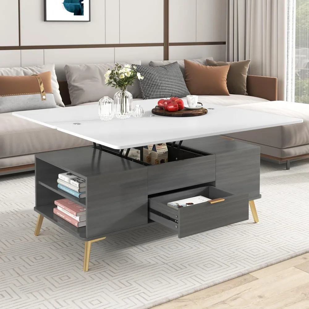 Coffee Table, Multi-Functional Tables with Drawers, Lift Top Coffee Table 5