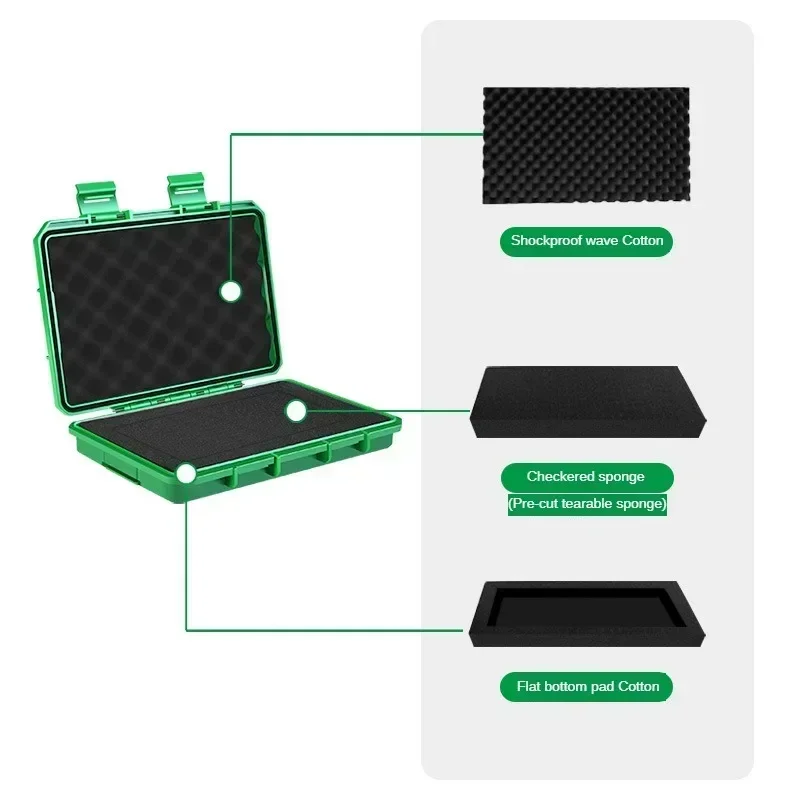 Waterproof Sealed Small Precision Instrument Parts Tool Storage Box Safety Protection Box Small Size Toolbox