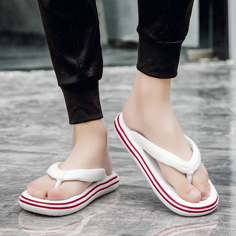 Flip Flops Mens Thong Sandals Summer 2022 New Female Shoes Thick Bottom EVA Non-slip Slide Slippers Outdoor Indoor Couples Shoes - 5