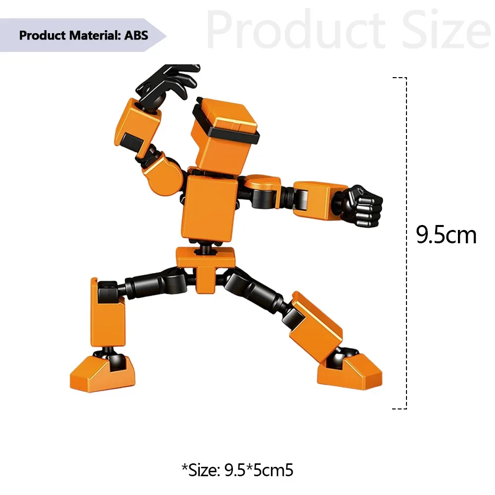 13 Robot Action Figure Mini Full Body Mechanical Movable Toy Action Figure Dummy Desk Decoration Gifts for Him - 6