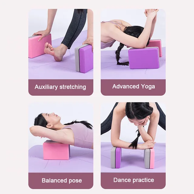 1PC Yoga Building Blocks Cubes Reinforcement Mats Sports Pilates Bricks Exercise Home Exercise Equipment Fitness Eva YJZ01 4