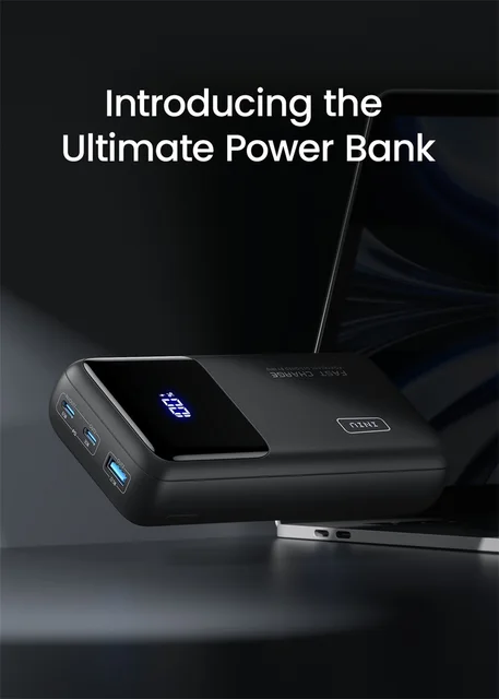 INIU Power Bank, 25000mAh 65W USB C Cargador Peru