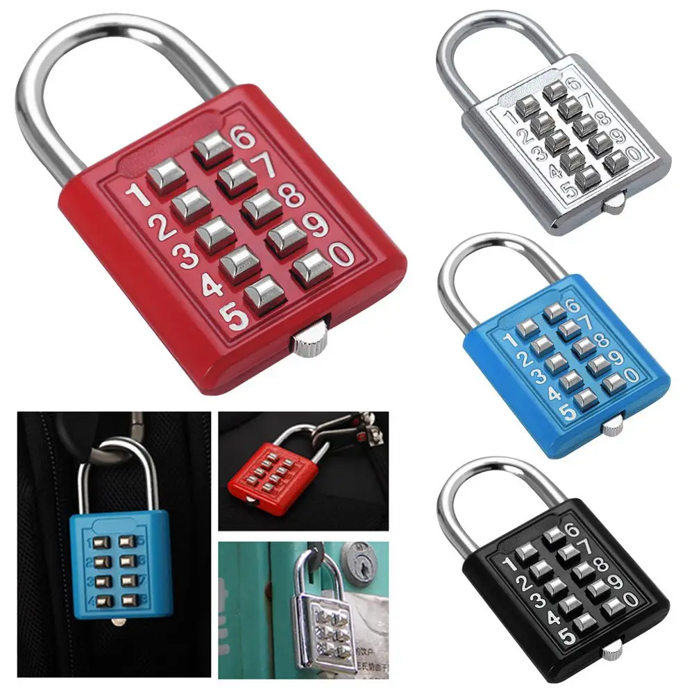 key Padlock Combination Padlock Password 10 Digit Key Combination Lock Code Keyed Anti thieft