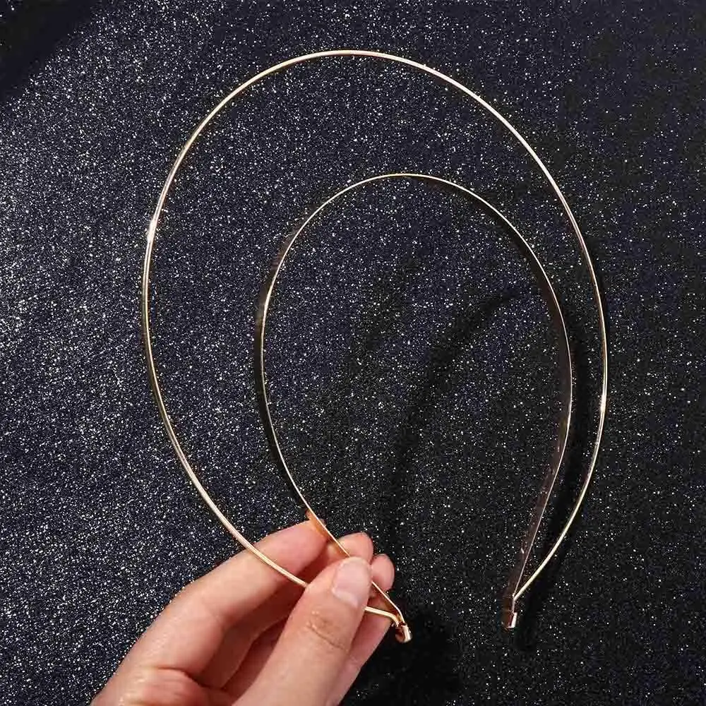 Hair Hoop Multi-layer Angel Gold Hairbands Bridal Wedding Headband Korean Hair Hoop Halo Hair Crown Women DIY Headband Thin