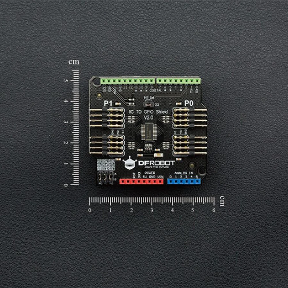 DFRobot Gravity I2C to GPIO  IO Ȯ , V2.0 , Arduino UNO Leonardo 16  IO Ʈ, ׷̵