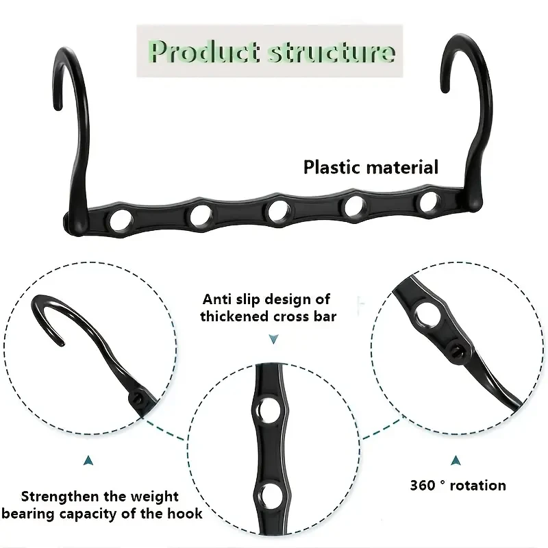 10-Piece Space-Saving Magic Hanger Set - Sturdy Plastic Clothes Organizer