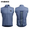 INBIKE  Men's Waterproof Cycling Sleeveless Jacket Lightweight Stackable Reflective Anti-UV Pocket Windproof Vest 1