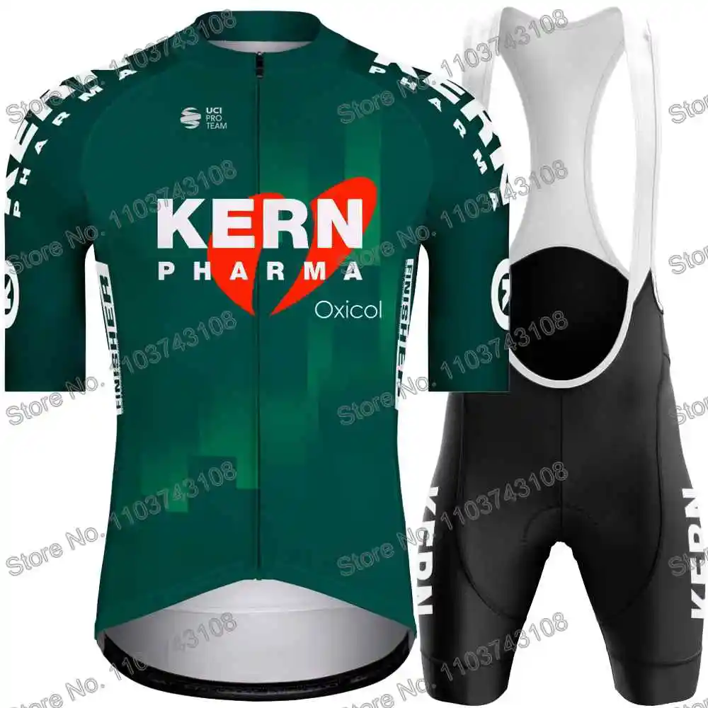 Kern Pharma Cycling Jersey Men's Set Summer Cycling Clothing Road Race Bike Shirt Suit MTB Women Bicycle Bib Shorts Sports