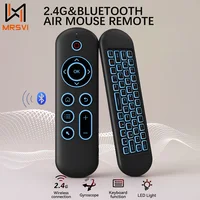 MRSVI Air Mouse Remote Control M5 Wireless 2.4G&Bluetooth With 7 Color Backlit Gyroscope Keyboard for Smart Android TV Box,PC