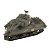 Kubin Ke Henglong 3898 American Sherman M4a3 Smoke Off Road Remote Controlled Tank Telescopic Gun Tube Military Model Toy Gift 5