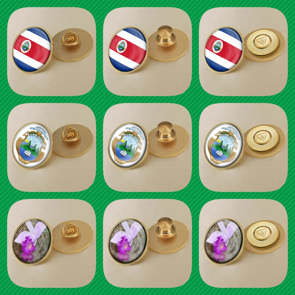 Costa Rica Flag - E-Patches & Crests