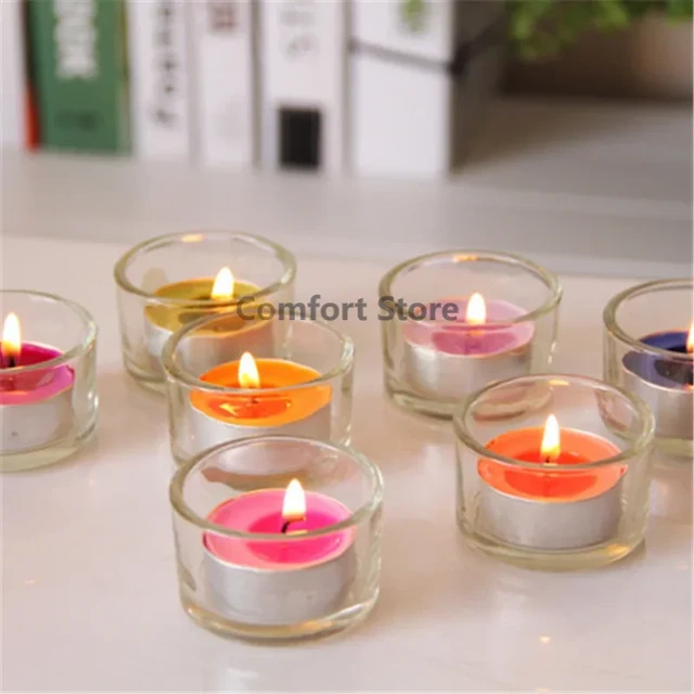 Scented Candles Christmas Candlestick Holders Block Glass Jars For Candles  Tealight Holder Romantic Decoracion Navidad X8T002 - AliExpress