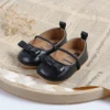 MYGGPP Flats For Infant Baby Girls, Dress Shoes Bowknot Princess Wedding Party 4