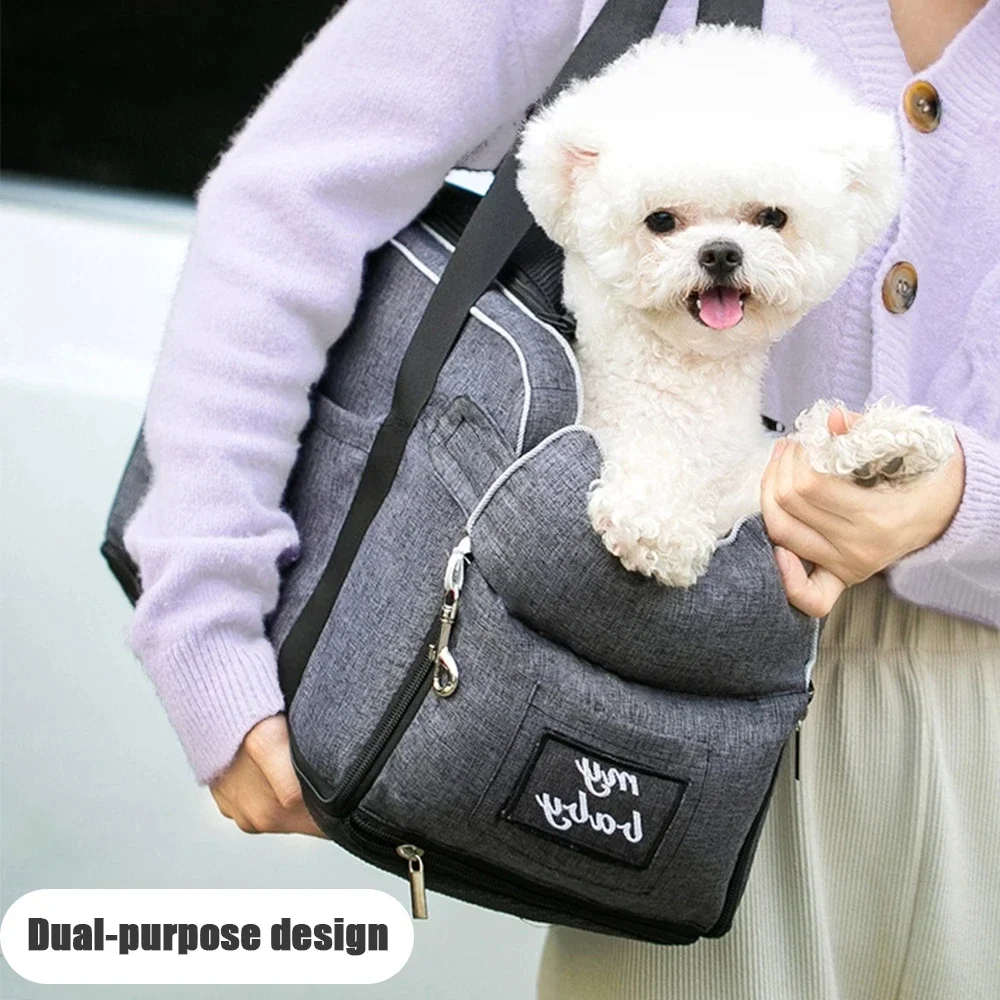 

Portable Pet Seat Central Control Nonslip Dog Carriers Safe Car Armrest Box Booster Kennel Bed For Small Cat Travel Shoulder Bag