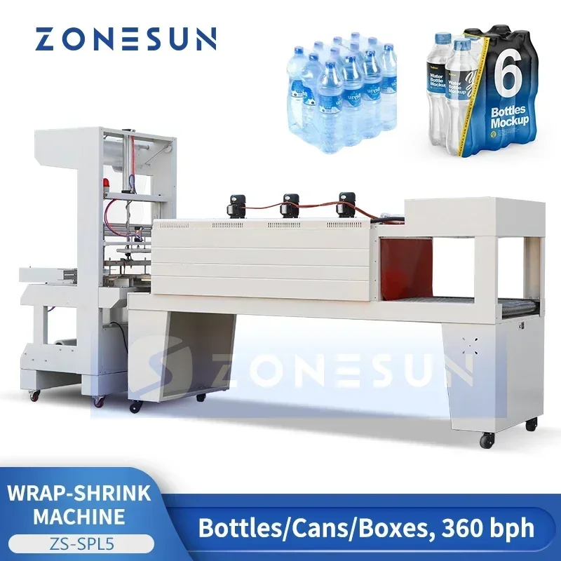 ZONESUN ZS-SPL5 Sleeve Wrapper Shrink Tunnel Packaging System: Real ...