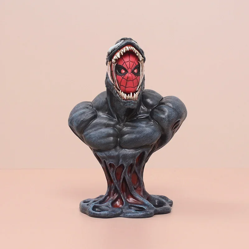 Marvel Spiderman Venom Busto Figurine Avengers Infinity War Bjd Action Figures Modello Da Collezione Giocattoli Regalo Di Compleanno