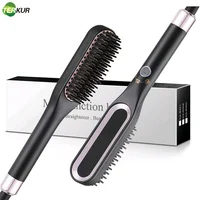 3-in-1 Electric Hair Brush Straightener Comb for Men Women - Dual-Use Styling Tool 1