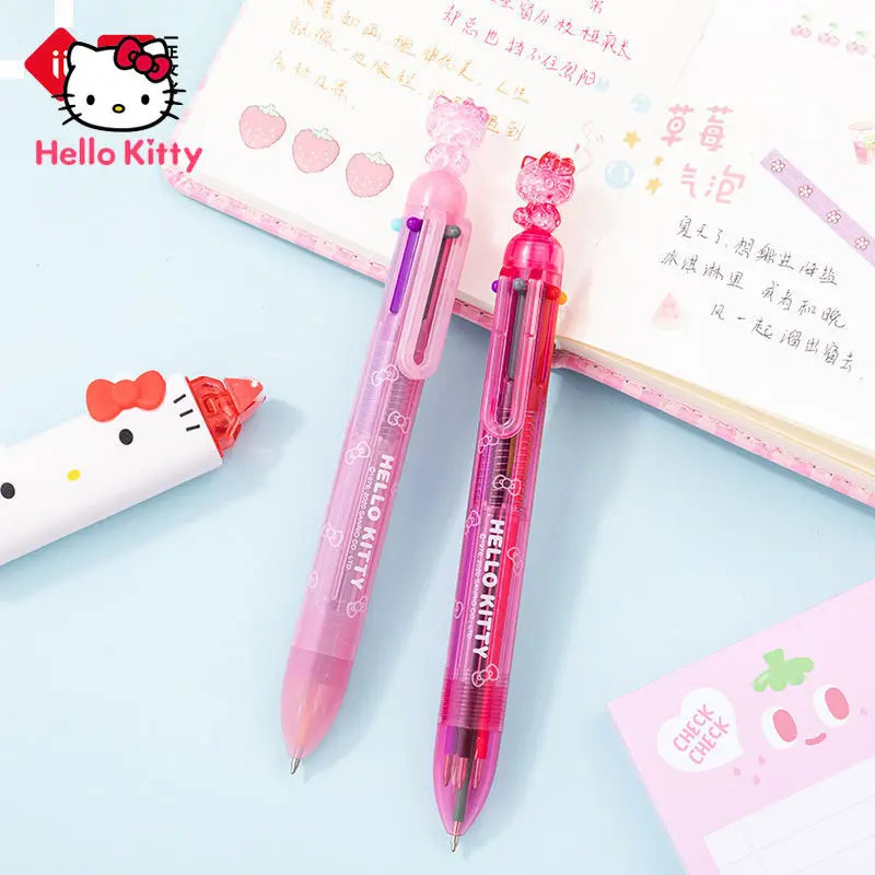 Модные Мультяшные канцелярские товары Hello Kitty ручка для счета красочная