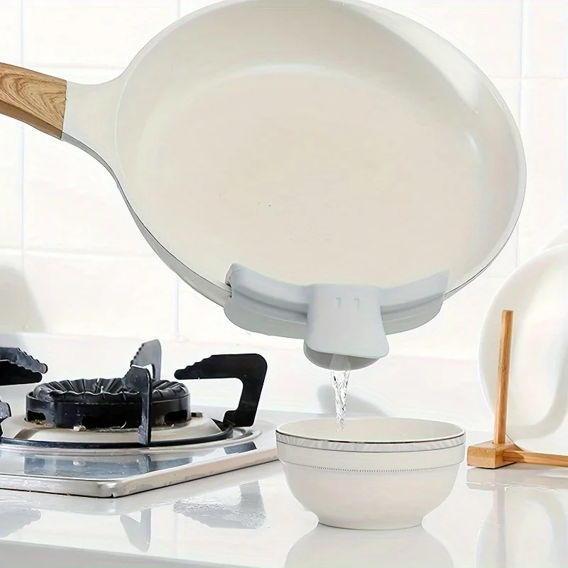 1pc, Anti-Spill Silicone Soup Pour Funnel - Kitchen Accessory for Easy Pouring and Mess-Free Meals