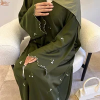 عباية ندى الجديدة المطرزة بالزهور من يوني 2026، كارديجان، ملابس إسلامية محتشمة للنساء، فستان مفتوح للمسلمات، عباية للعيد والحجاب Uni 2026 عباية جديدة مطرزة بالزهور نيدا عباية سترة نسائية ملابس إسلامية متواضعة فستان إسلامي مفتوح عباية للعيد والحجاب 4