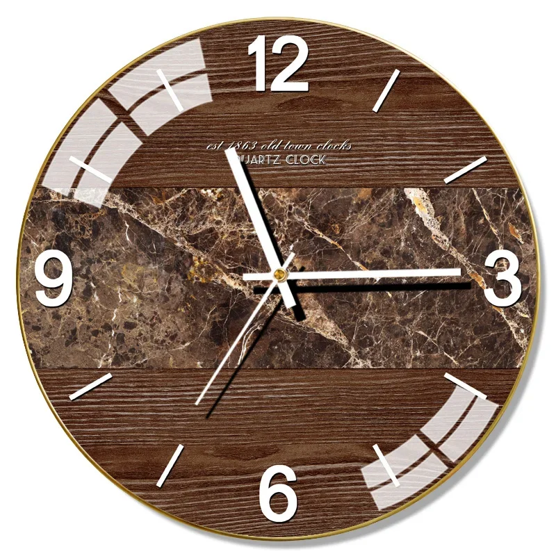 Large Glass Wall Clock Color:Style 7;Sheet Size:14 inch