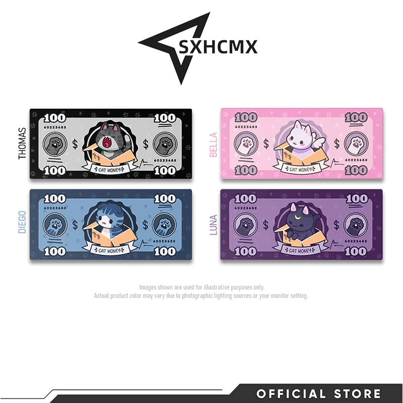 귀여운 고양이 대형 마우스 패드, 대형 컴퓨터 핑크, 귀여운 마우스 패드, XXL 키보드 매트, 게이머 마우스 패드, 책상 매트, 100x50cm