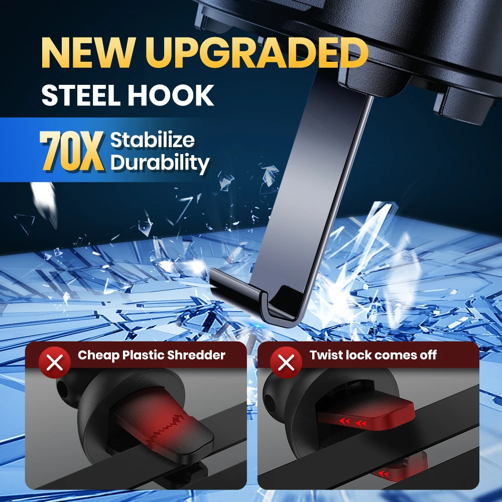 TOPK Magnets Magnetische Autohalterung für das Armaturenbrett, Lüftungsschlitz, 360° drehbar, für iPhone 15, 14, 13, Mag-Safe – Detail 32