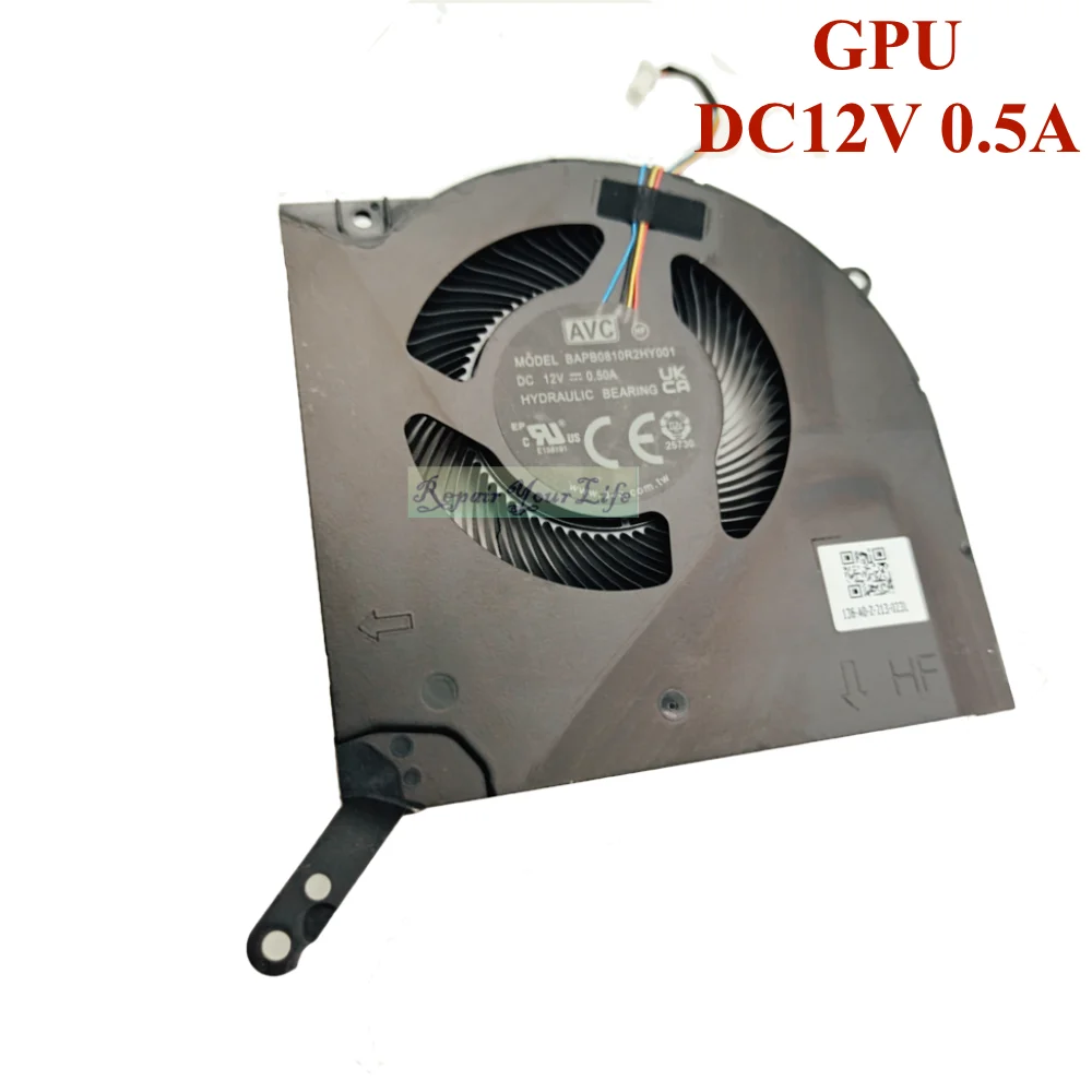 DC12V Laptop CPU GPU Cooling Fan For Lenovo Legion 5i pro Y9000P IAH7H BAPB0810R2HY001 PC Cooler Radiator