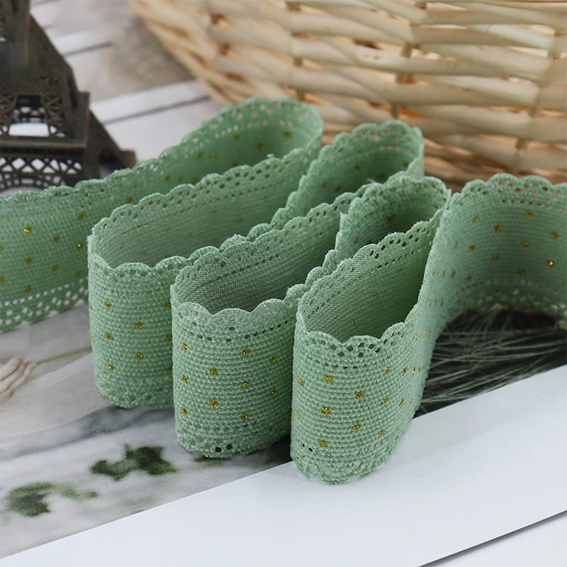 Nastri di velluto a coste di pizzo da 5 metri, artigianato per cucire, fiocchi per capelli, accessori per confezioni regalo, decorazioni per nastri natalizi - immagine 6