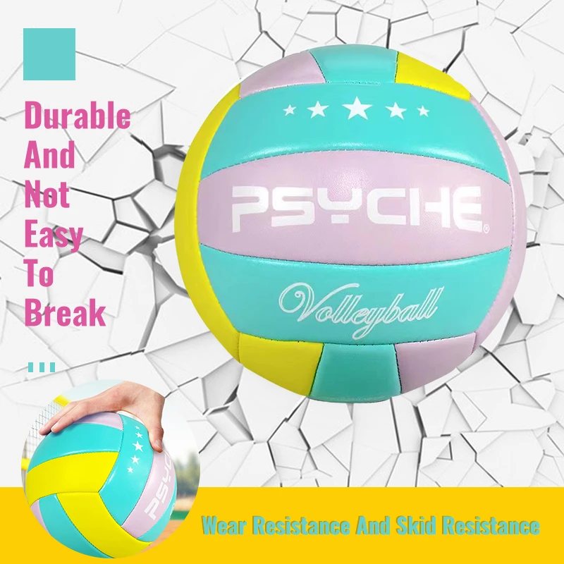 「Psyche」Volleyball Original Size 5 Kids/Adults Indoor Outdoor Gym Beach Training Games Play