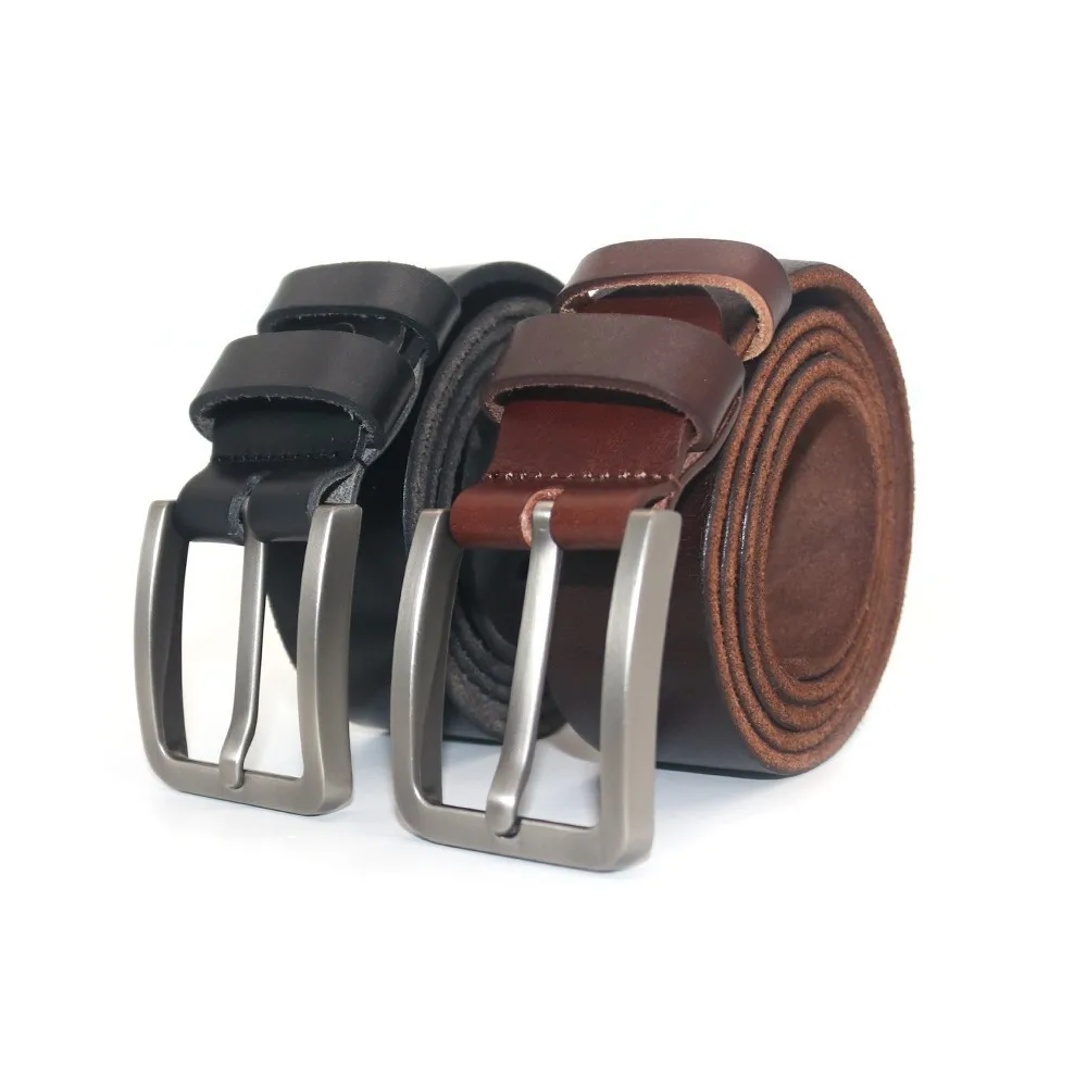 

Genuine Leather Belt Men's Needle Buckle Business Everything Casual New Plant-tanned Jeans Design Luxury Belt