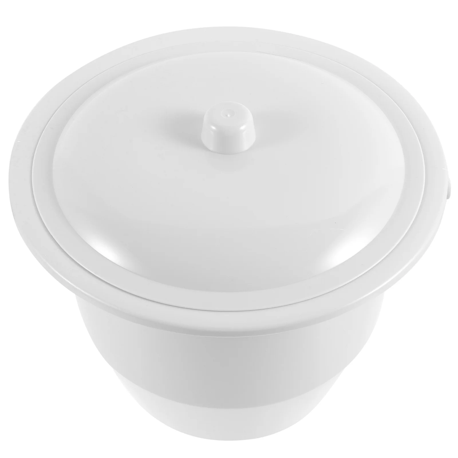 

Unisex Chamber Pot with Lid Spittoon Chamber Bucket Plastic Bedpan Household Night Urine Jug
