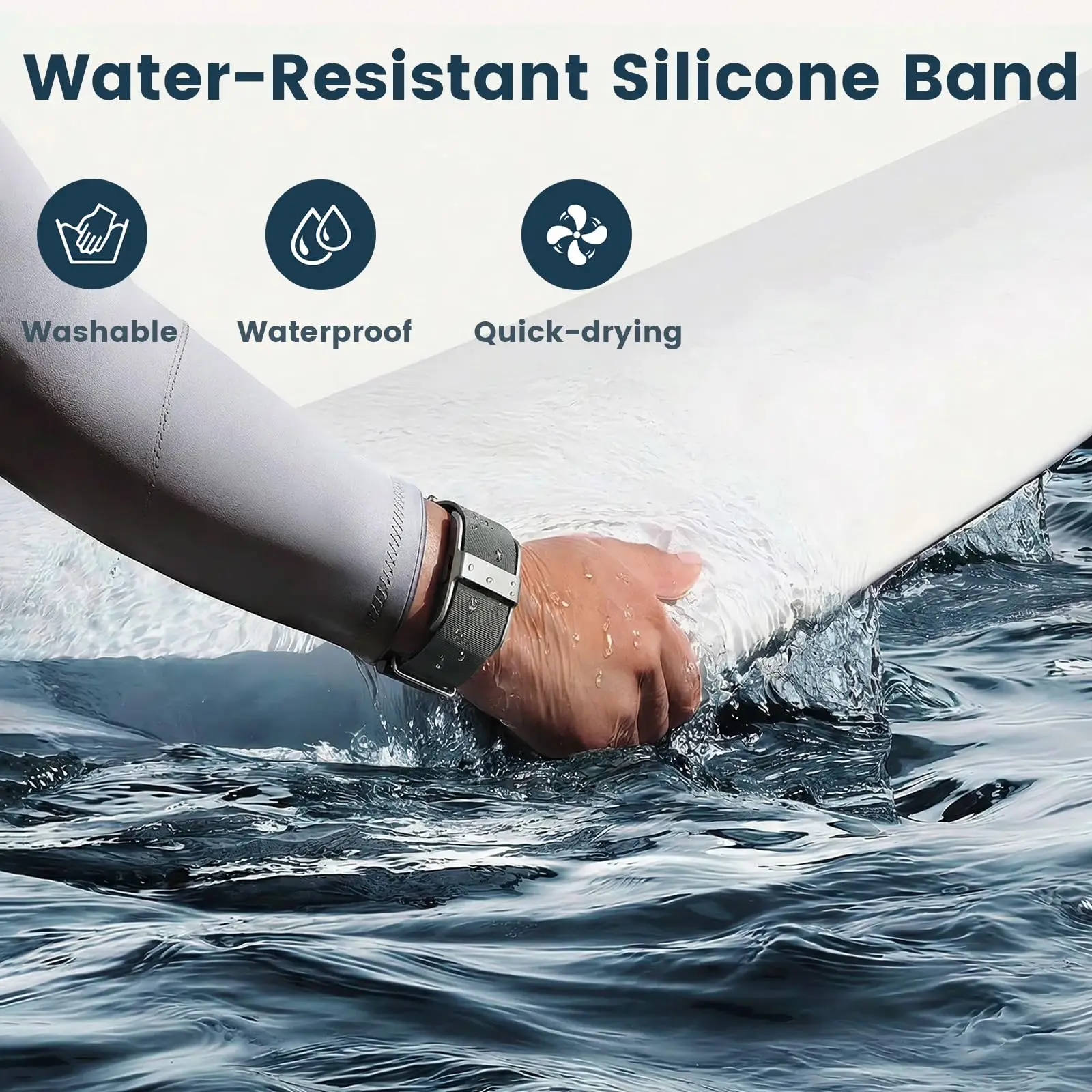 Waterproof Adjustable Silicone Sport Straps